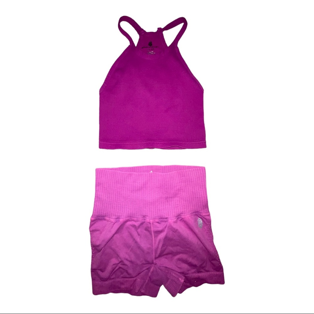 NEW Free People Movement Happiness Top & Good Karma Shorts set - Picture 2 of 6
